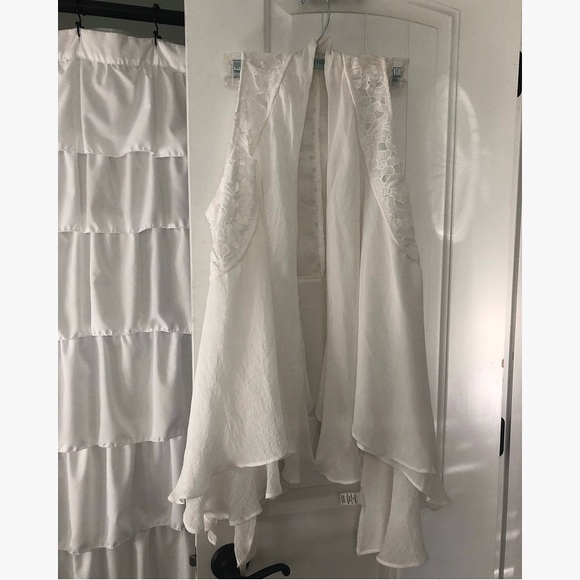 Jackets & Blazers - White lace vest